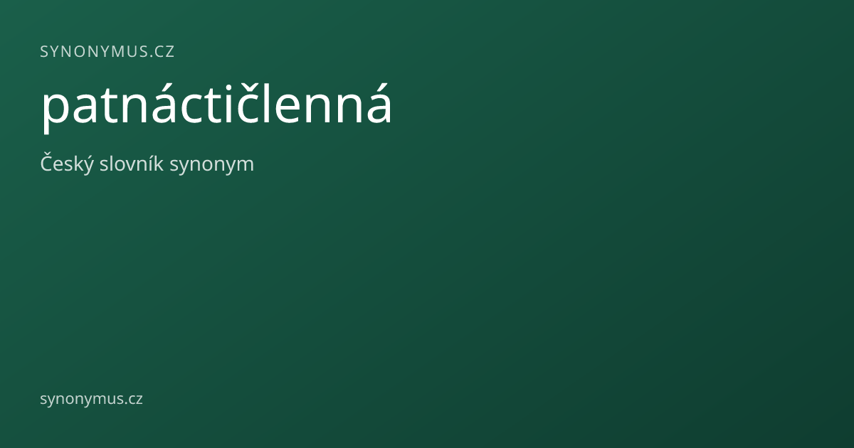 Náhled odkazu: patnáctičlenná