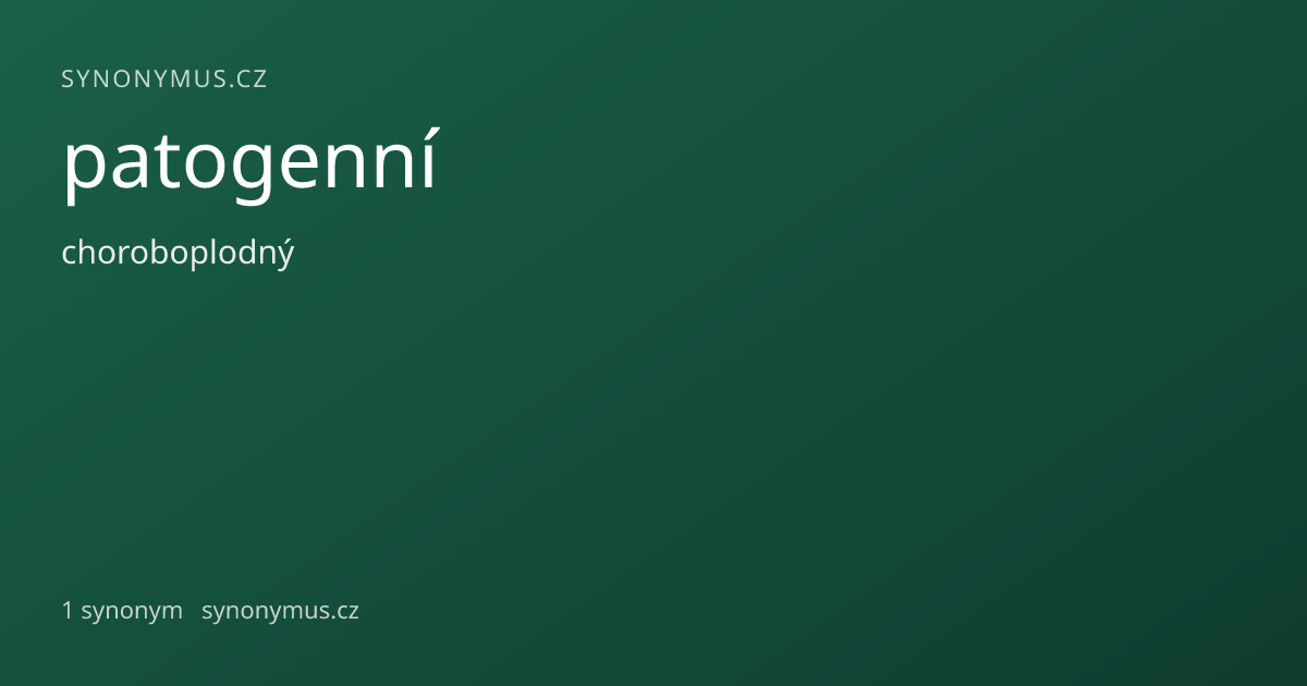 Náhled odkazu: patogenní