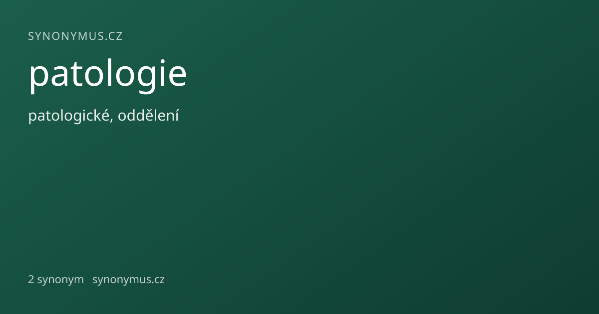 Náhled odkazu: patologie