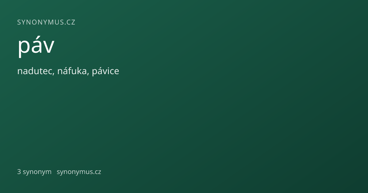 Náhled odkazu: páv