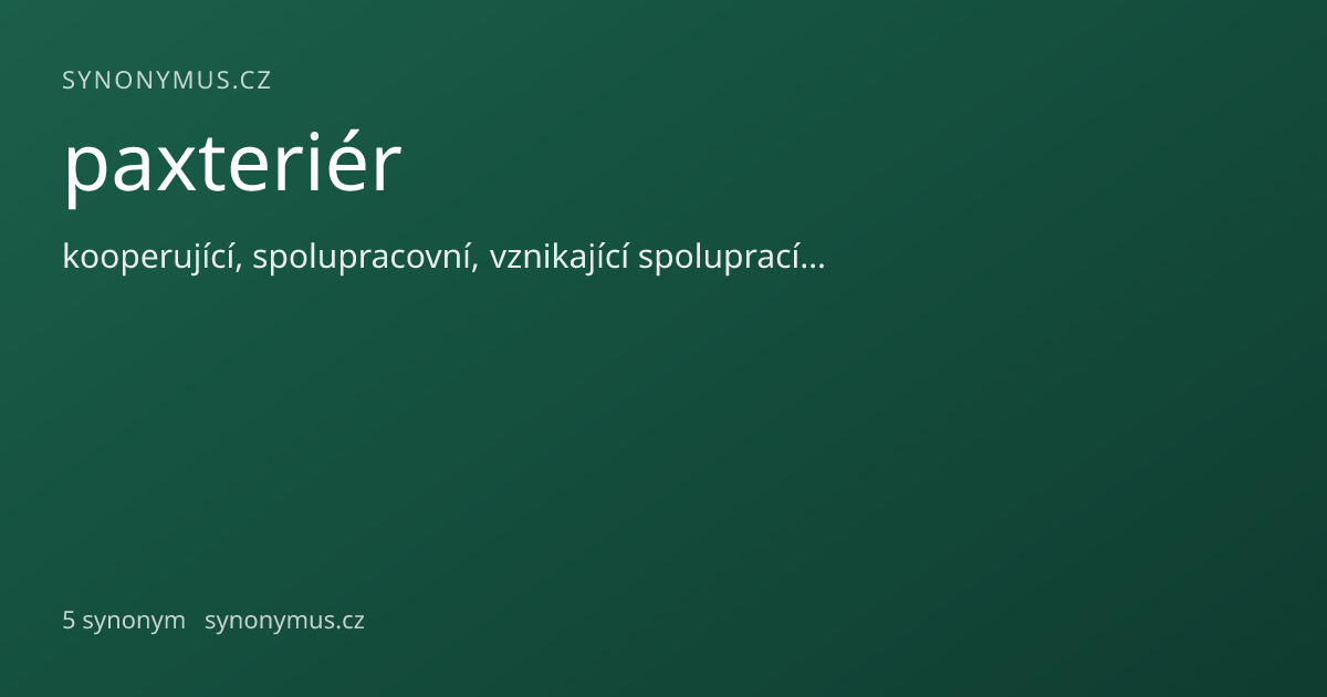 Náhled odkazu: paxteriér