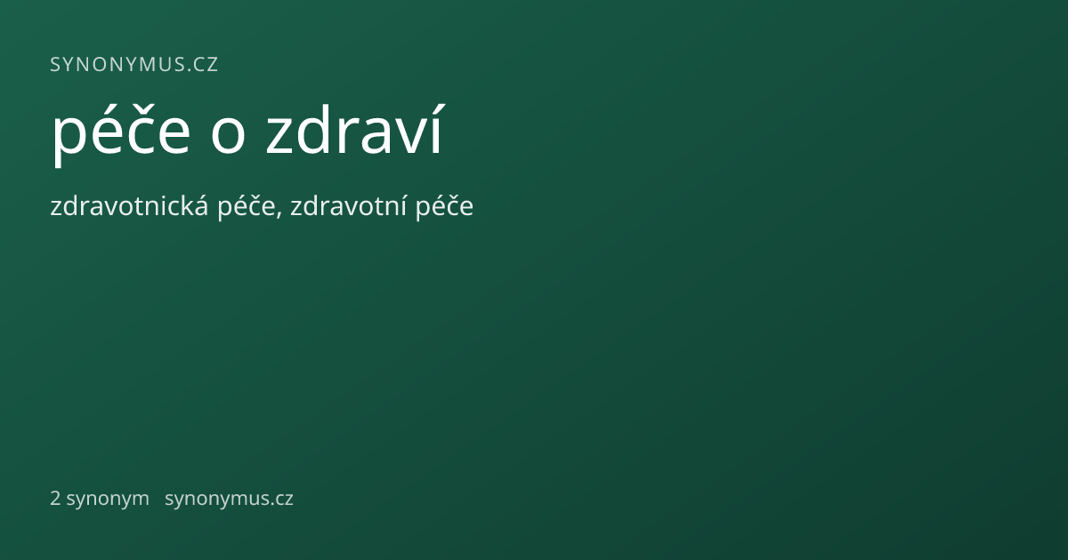 Náhled odkazu: péče o zdraví