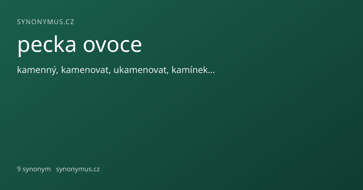 Náhled odkazu: pecka ovoce