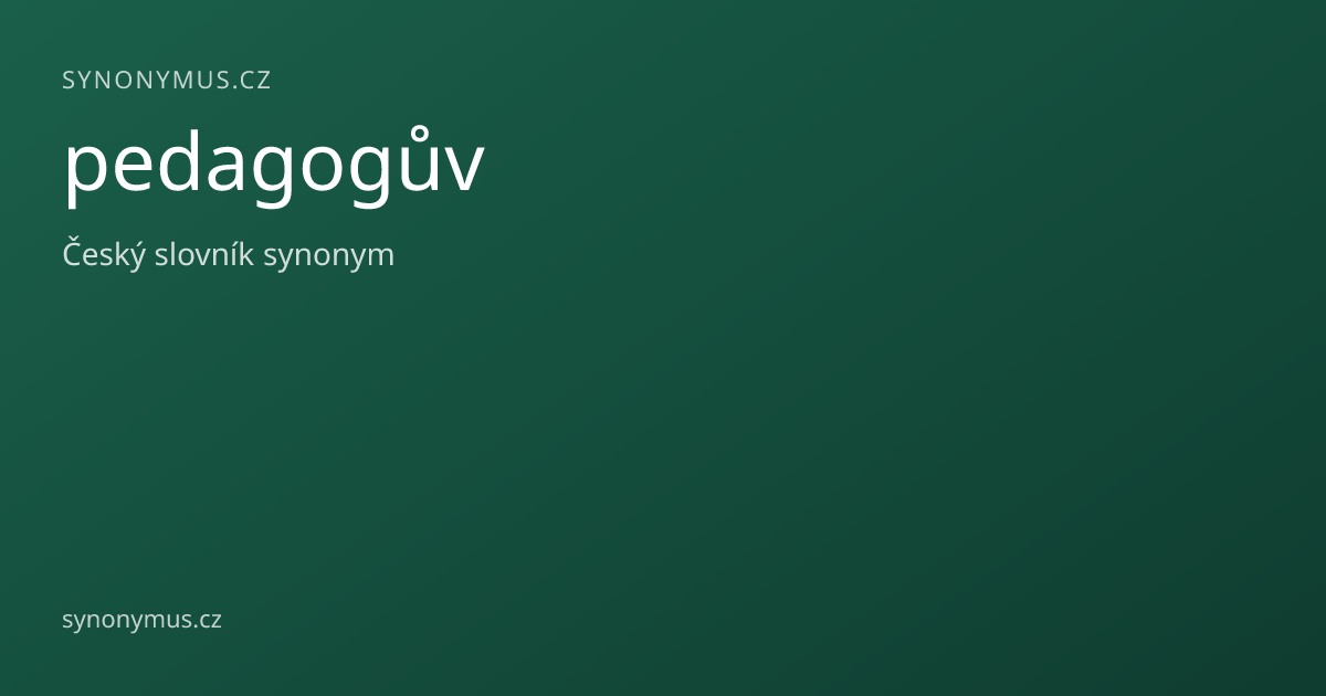 Náhled odkazu: pedagogův