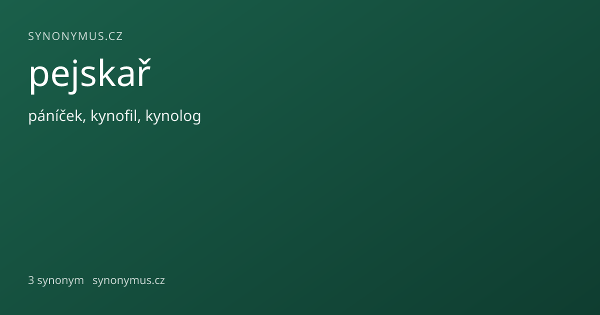 Náhled odkazu: pejskař
