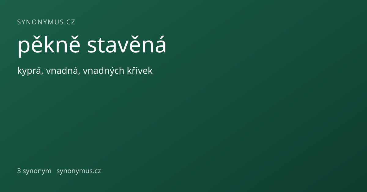 Náhled odkazu: pěkně stavěná