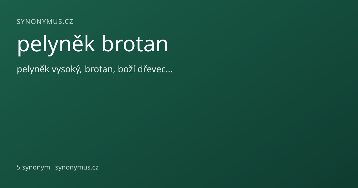 Náhled odkazu: pelyněk brotan