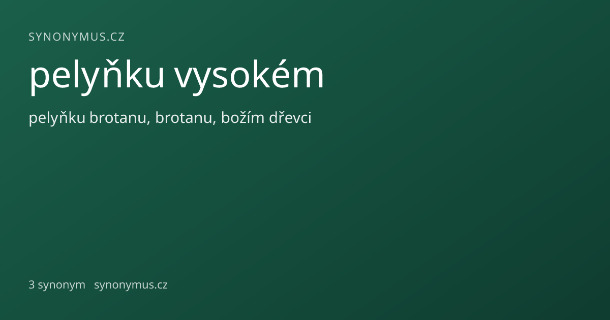 Náhled odkazu: pelyňku vysokém