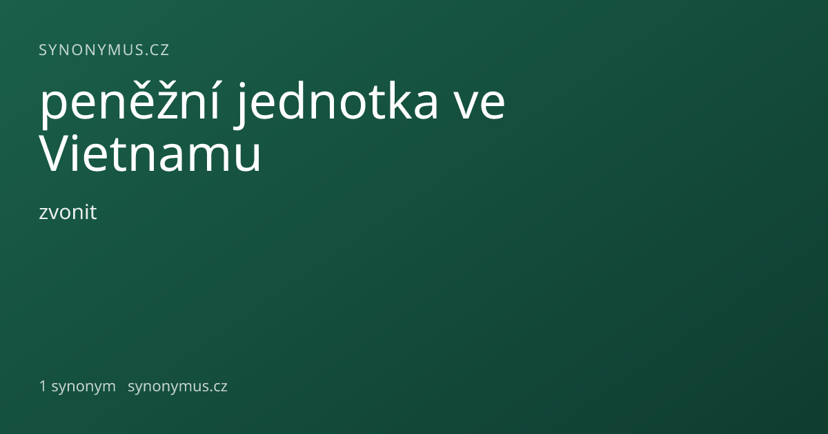 Náhled odkazu: peněžní jednotka ve Vietnamu