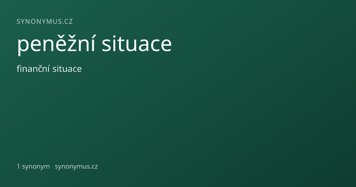 Náhled odkazu: peněžní situace