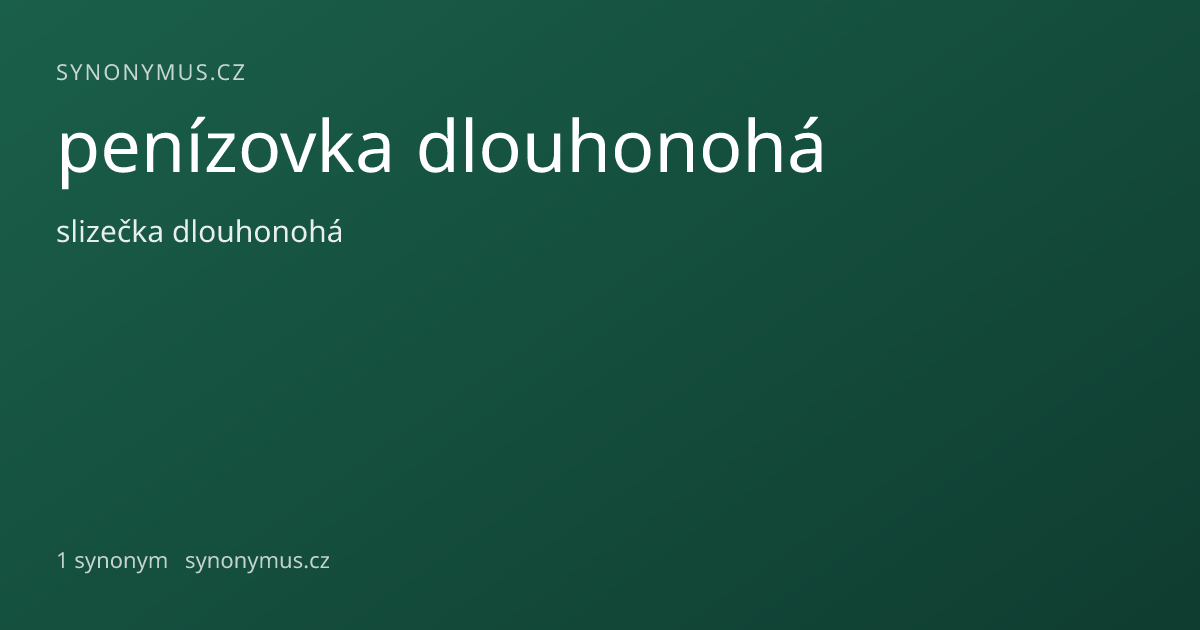 Náhled odkazu: penízovka dlouhonohá