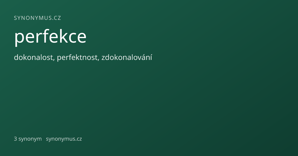 Náhled odkazu: perfekce
