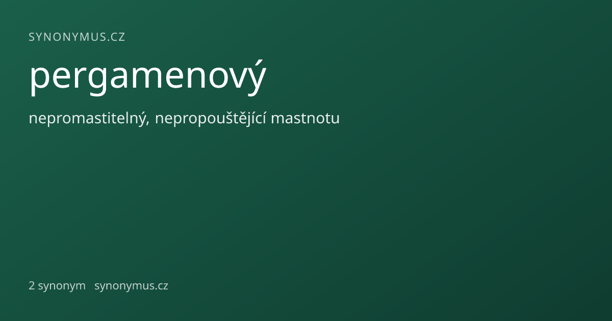 Náhled odkazu: pergamenový