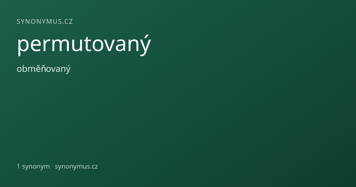 Náhled odkazu: permutovaný