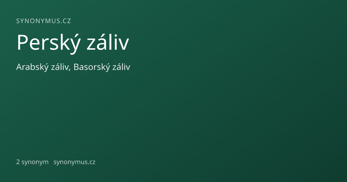 Náhled odkazu: Perský záliv