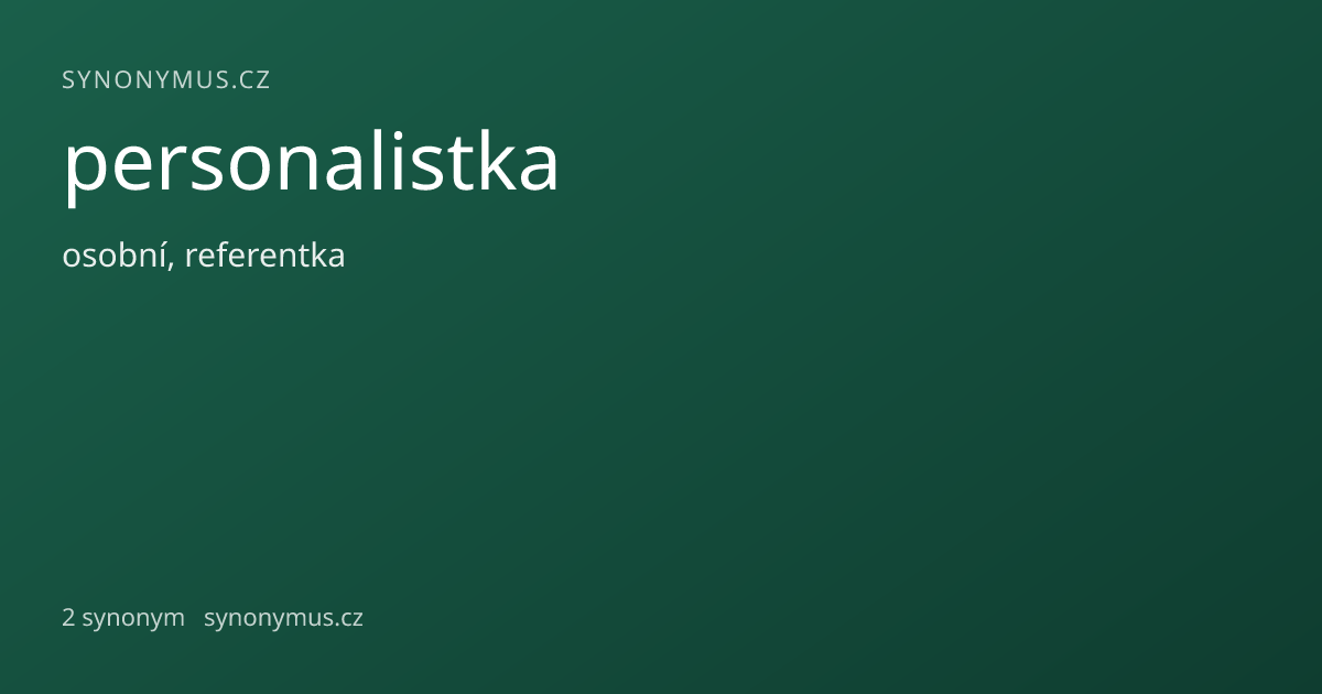 Náhled odkazu: personalistka