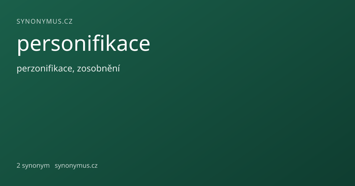 Náhled odkazu: personifikace