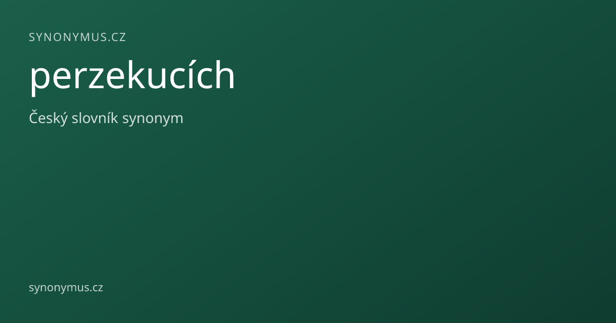 Náhled odkazu: perzekucích