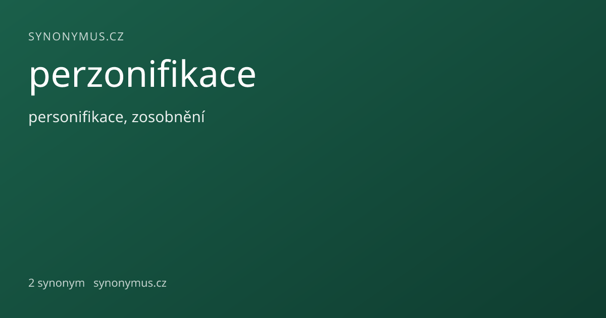 Náhled odkazu: perzonifikace