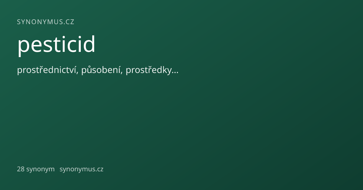 Náhled odkazu: pesticid