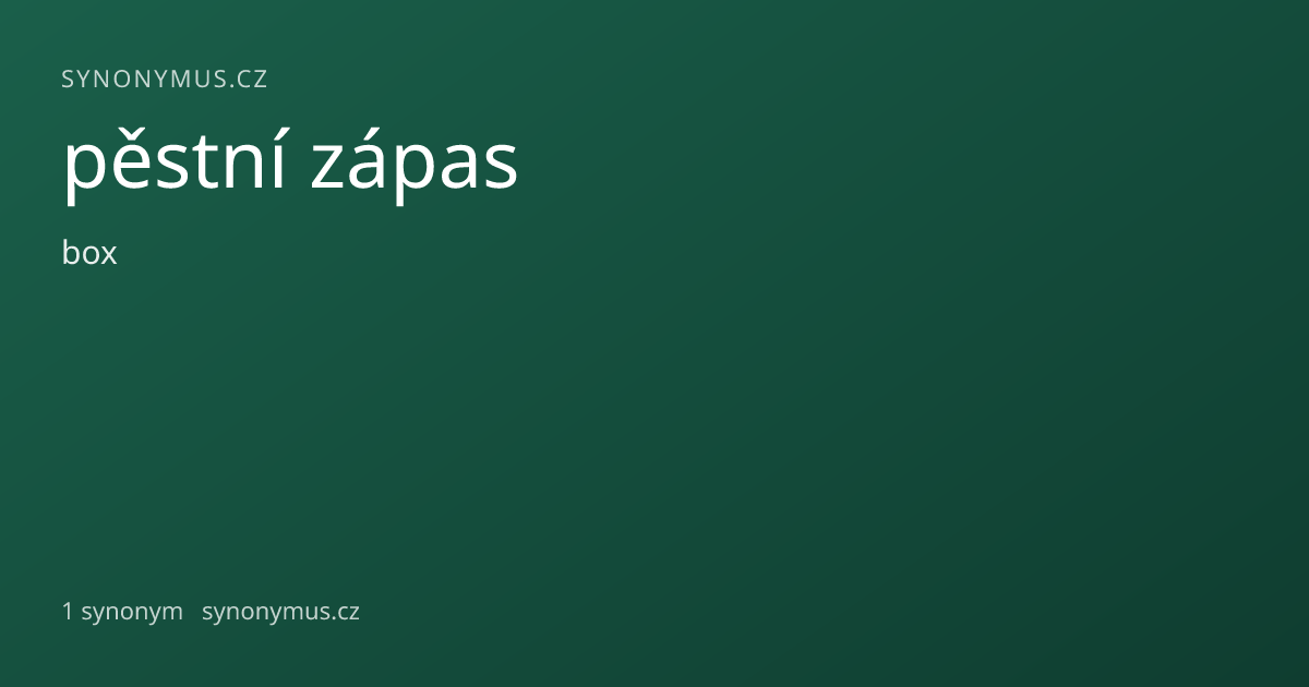 Náhled odkazu: pěstní zápas