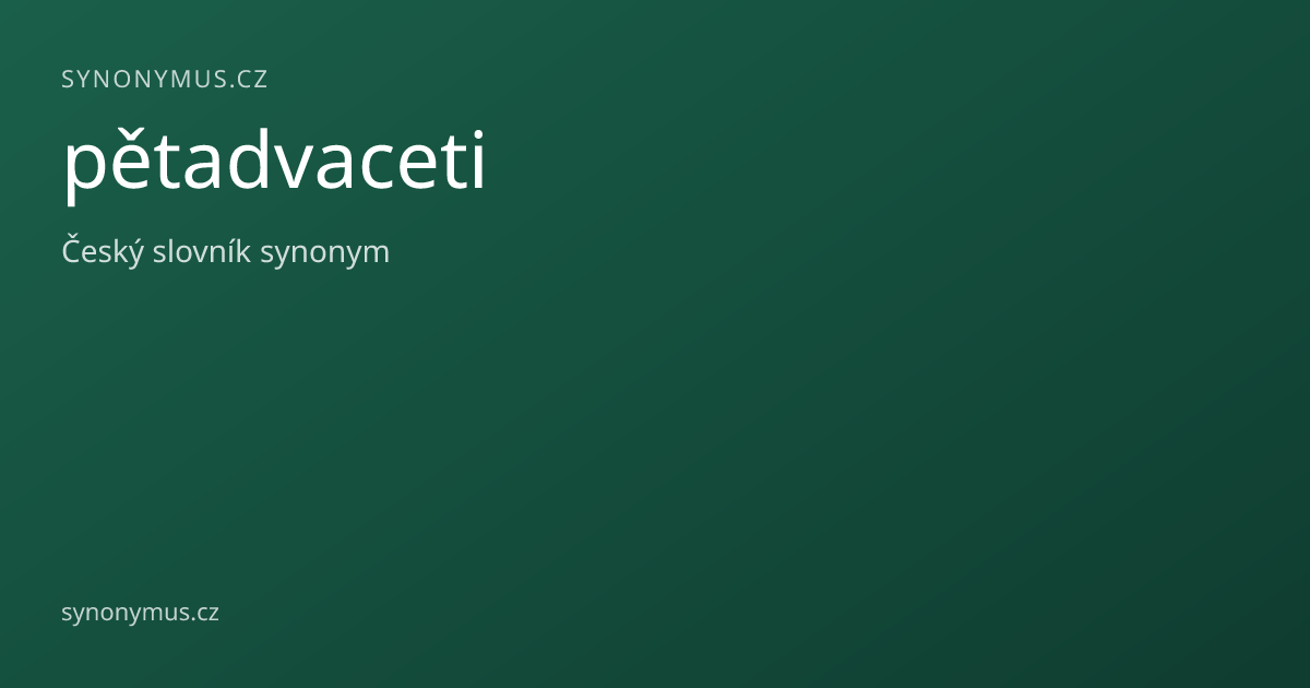 Náhled odkazu: pětadvaceti