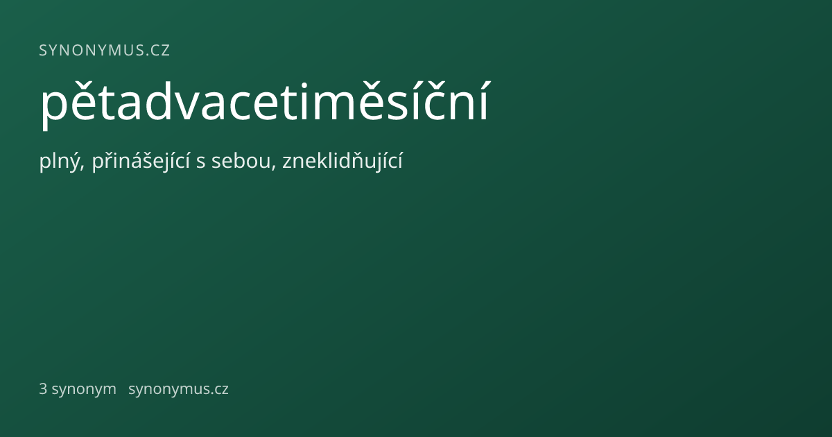 Náhled odkazu: pětadvacetiměsíční
