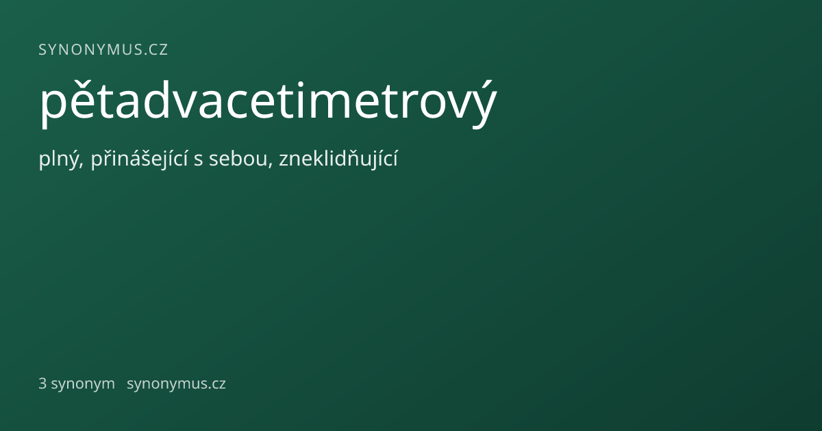 Náhled odkazu: pětadvacetimetrový