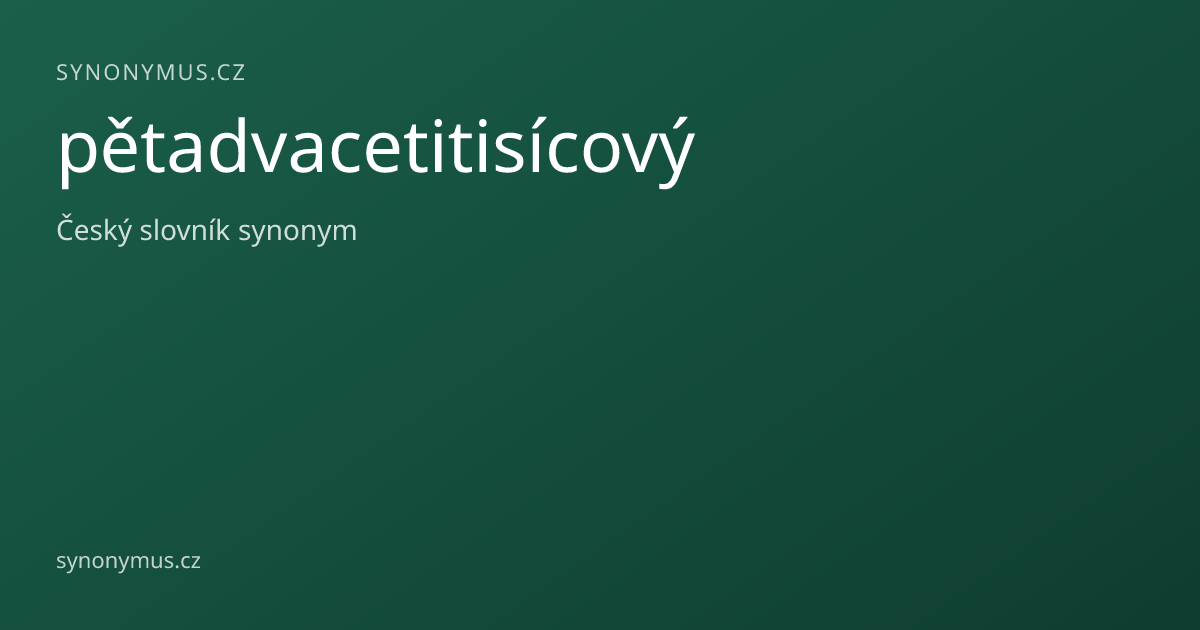 Náhled odkazu: pětadvacetitisícový