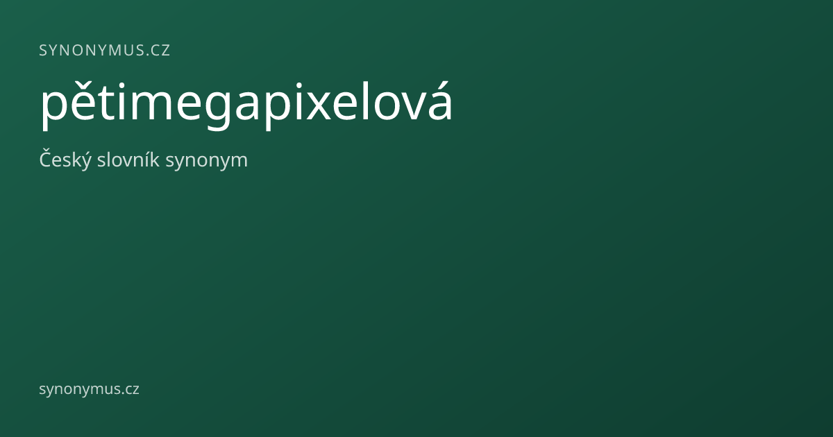 Náhled odkazu: pětimegapixelová