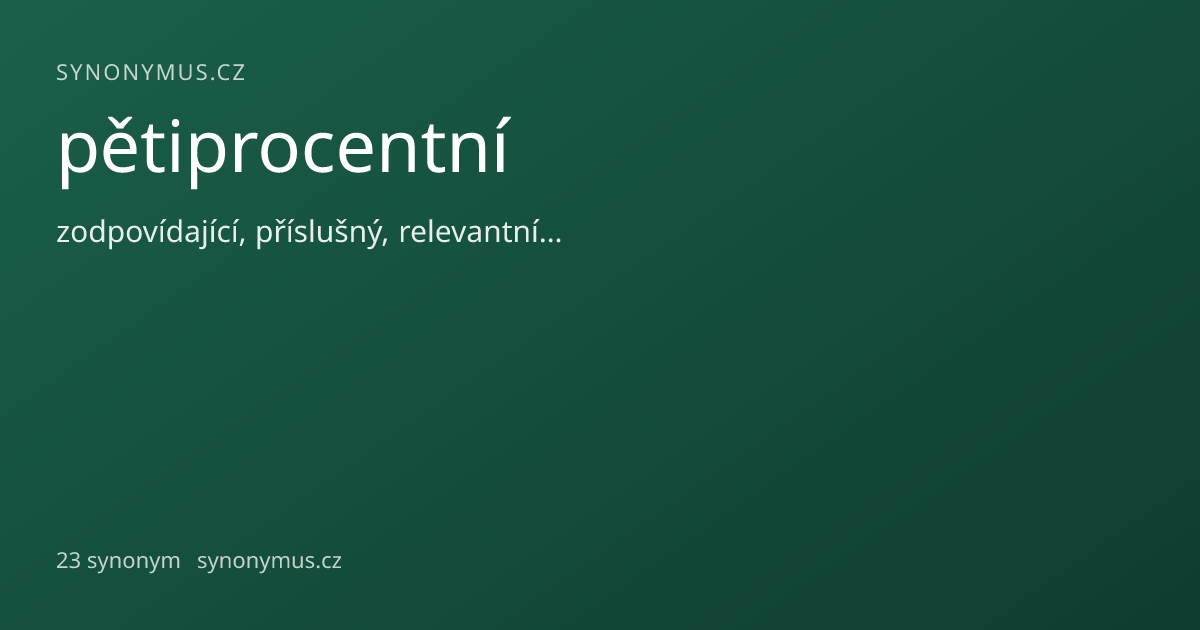 Náhled odkazu: pětiprocentní
