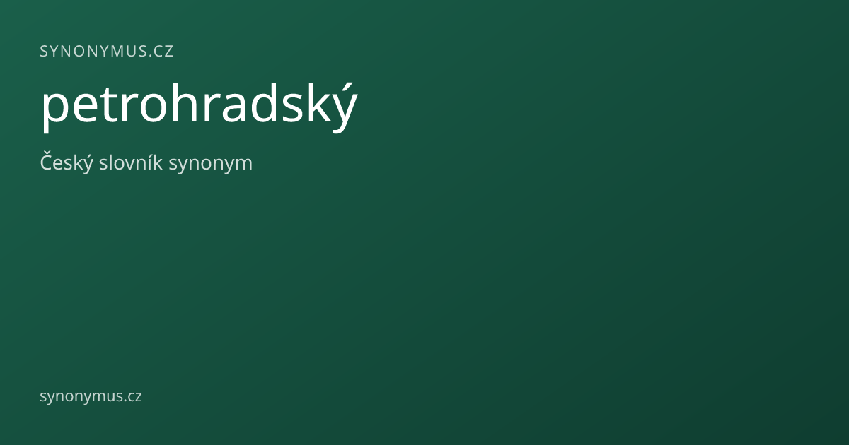 Náhled odkazu: petrohradský