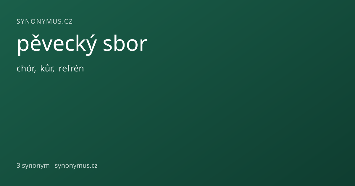 Náhled odkazu: pěvecký sbor