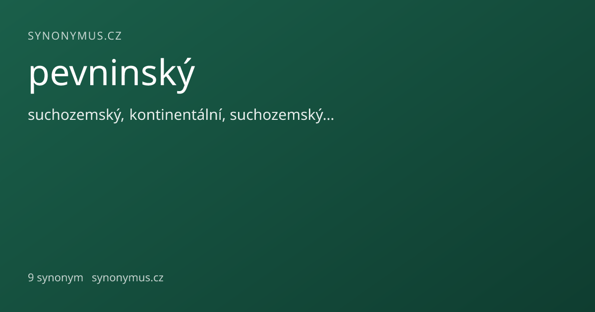 Náhled odkazu: pevninský