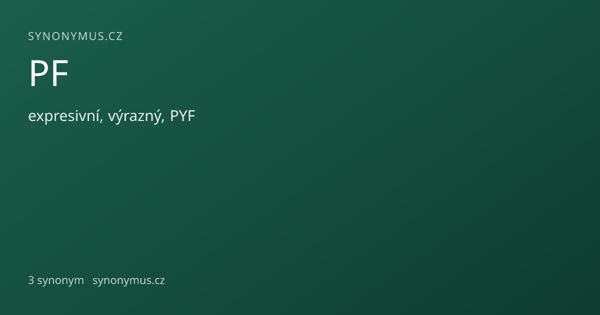 Náhled odkazu: PF