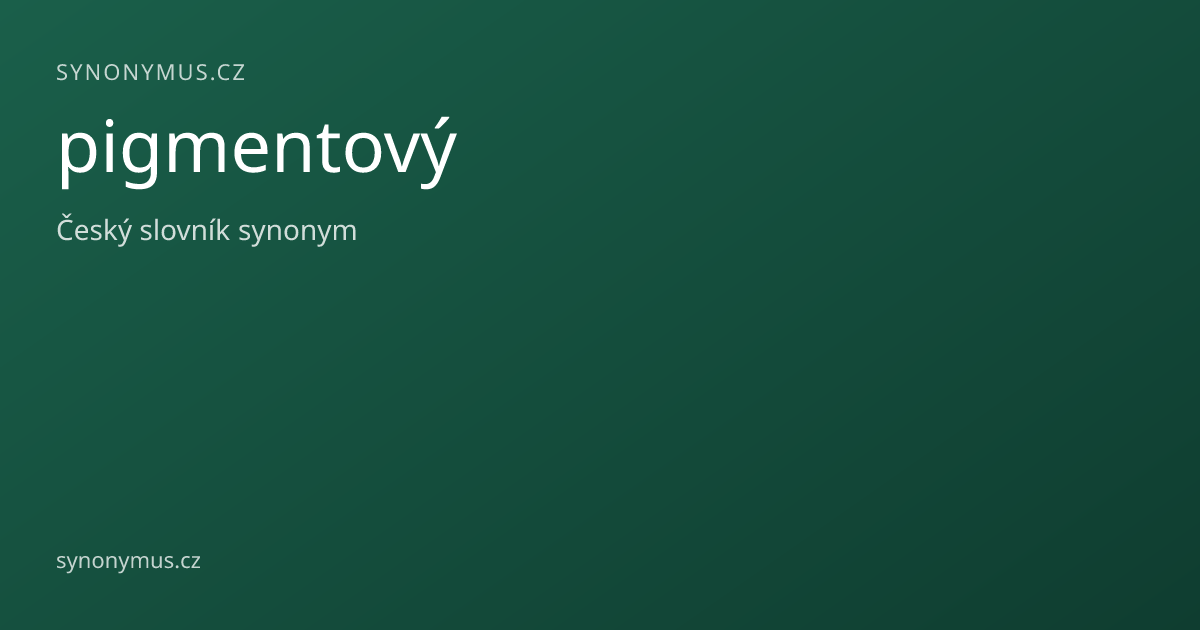Náhled odkazu: pigmentový