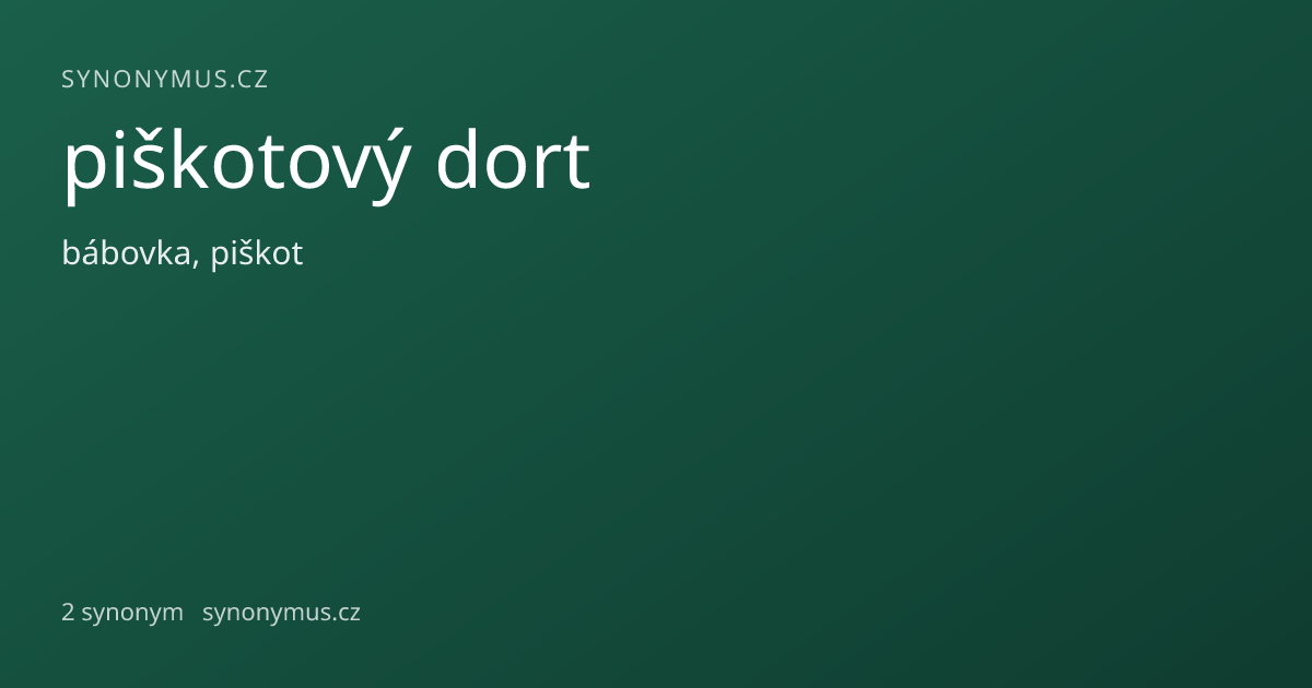 Náhled odkazu: piškotový dort