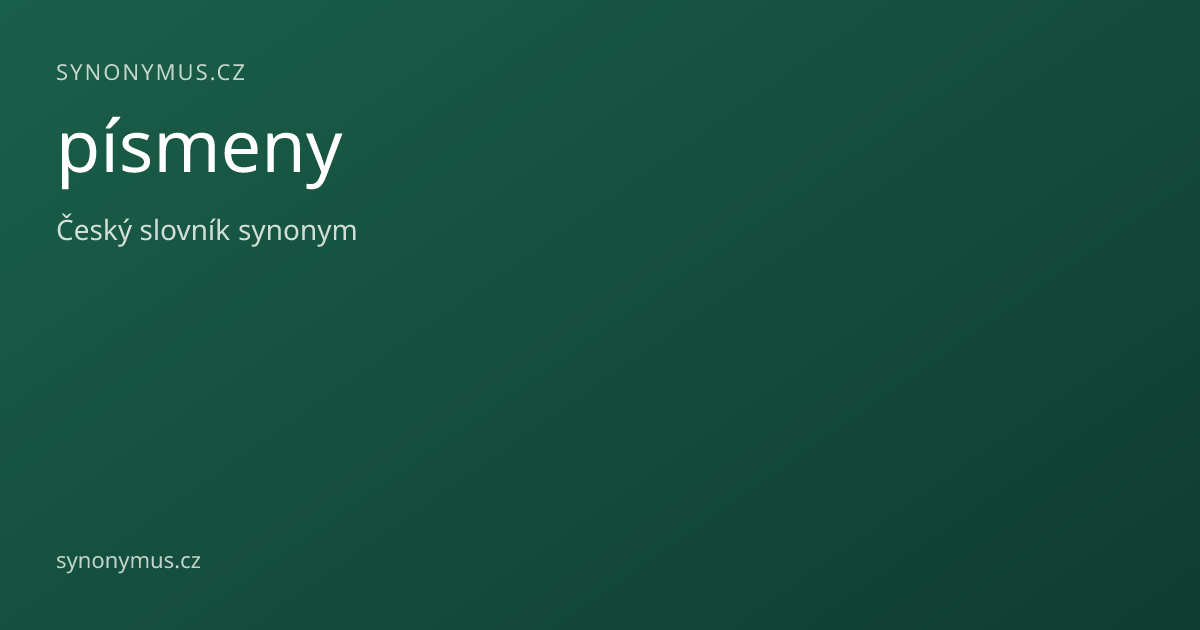 Náhled odkazu: písmeny