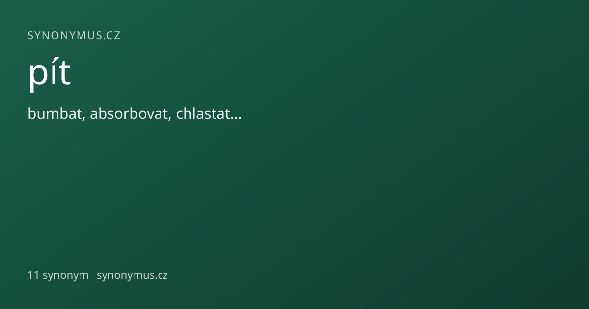 Náhled odkazu: pít