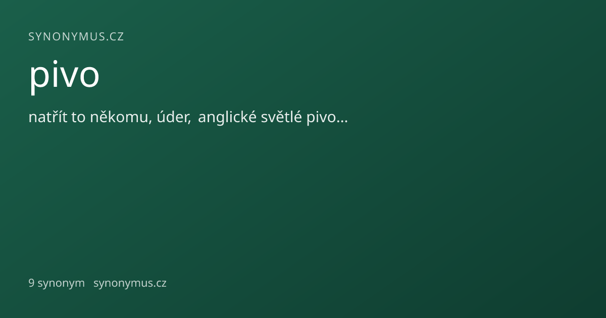Náhled odkazu: pivo