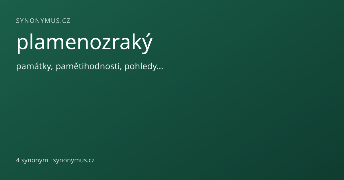 Náhled odkazu: plamenozraký