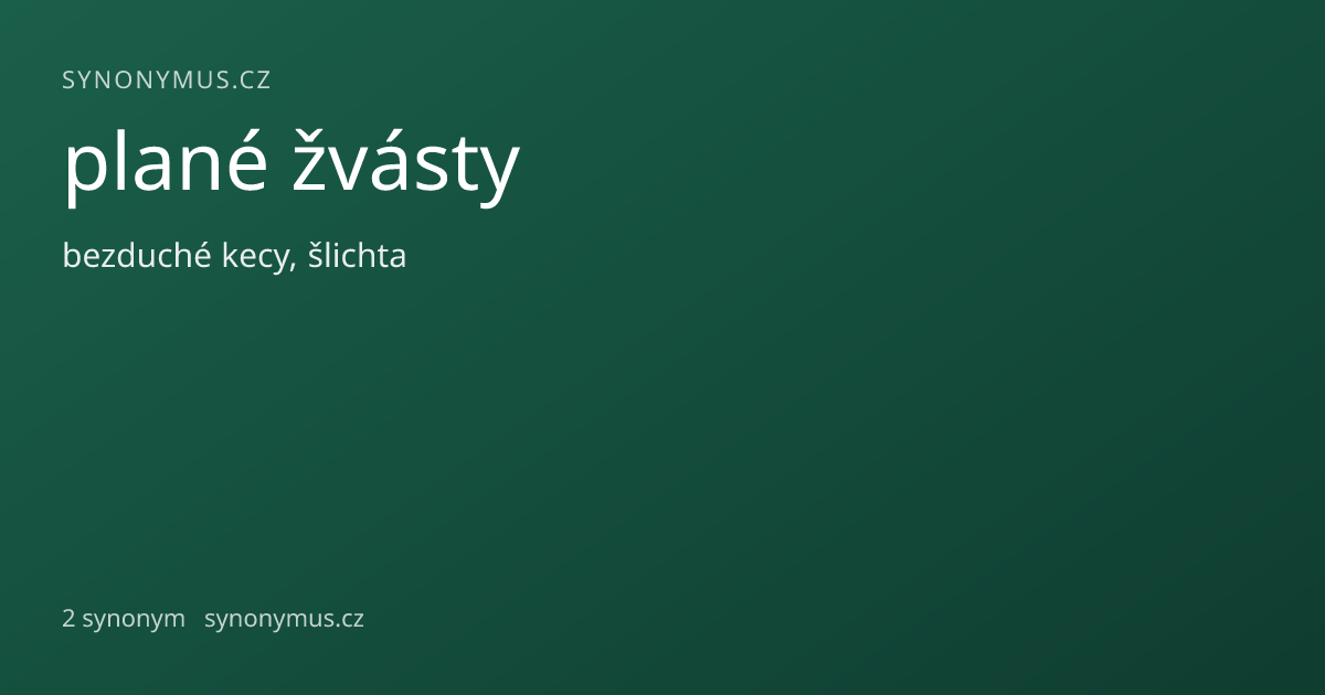 Náhled odkazu: plané žvásty