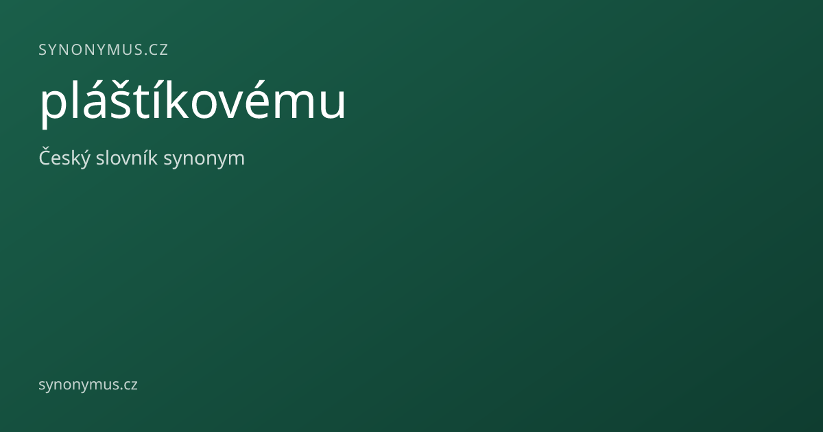 Náhled odkazu: pláštíkovému