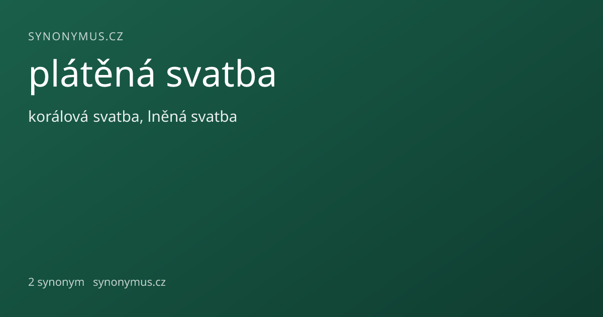 Náhled odkazu: plátěná svatba