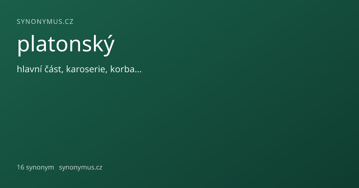 Náhled odkazu: platonský