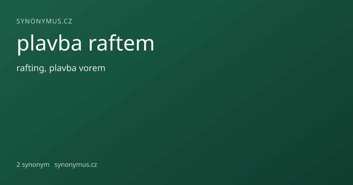 Náhled odkazu: plavba raftem