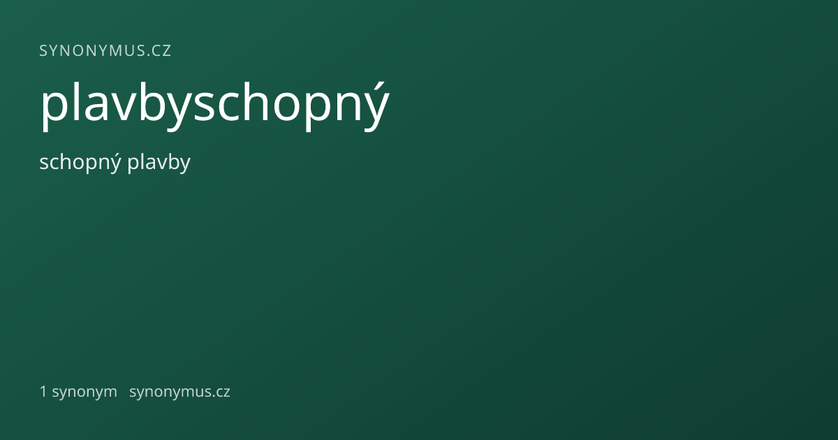Náhled odkazu: plavbyschopný
