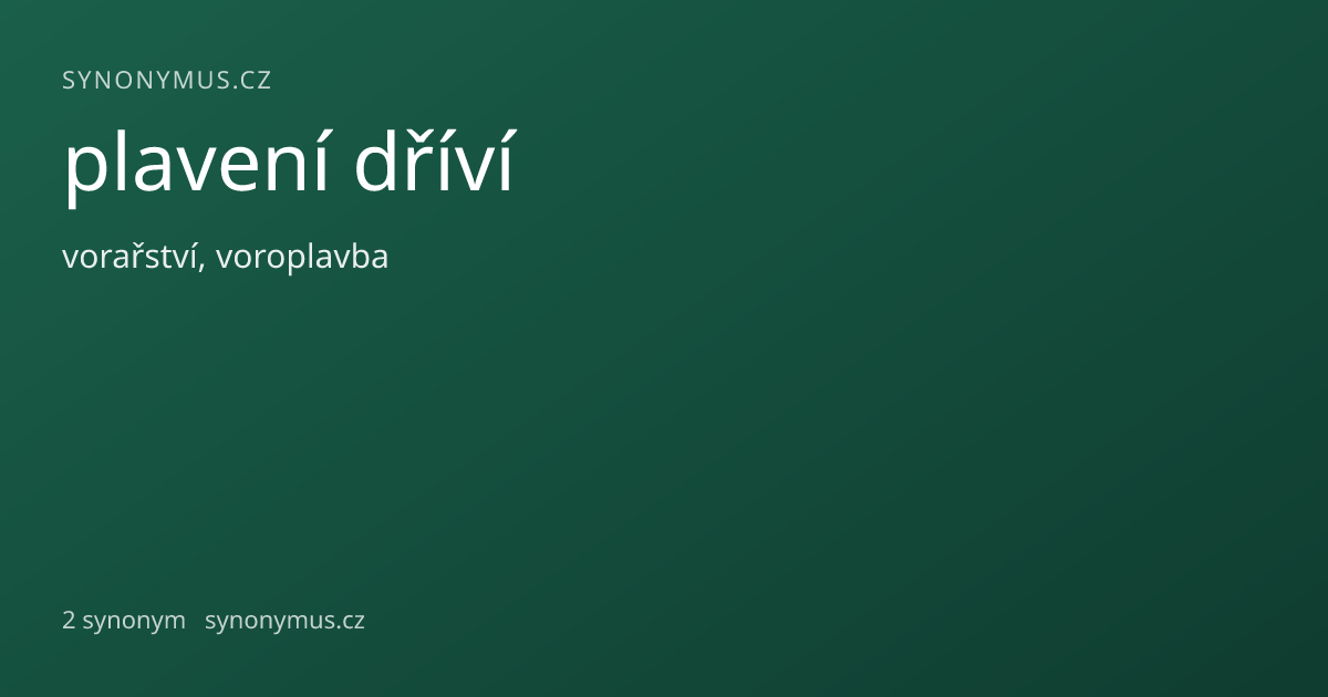 Náhled odkazu: plavení dříví