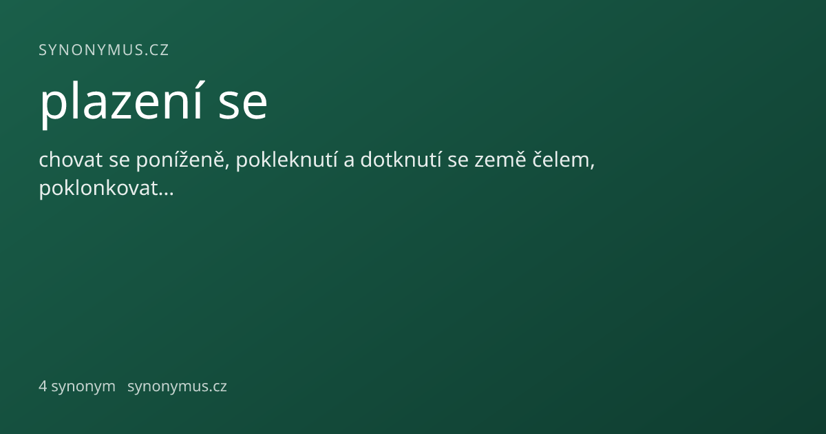 Náhled odkazu: plazení se