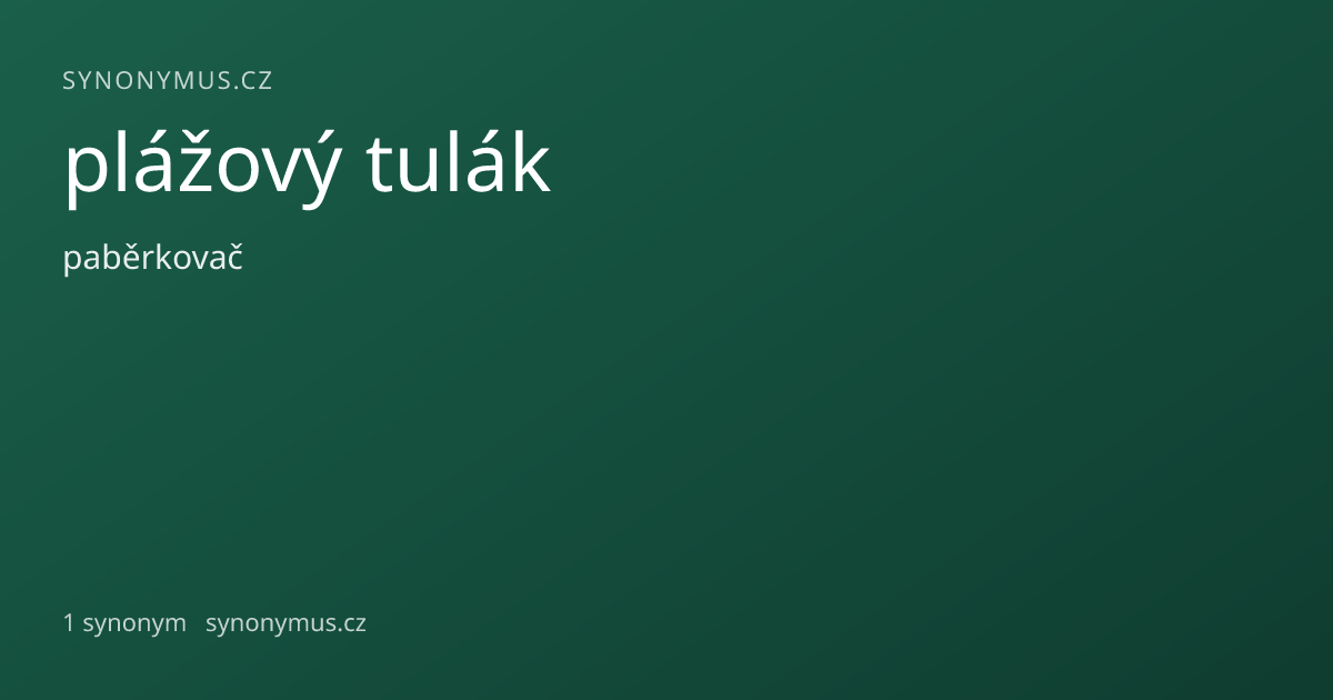 Náhled odkazu: plážový tulák